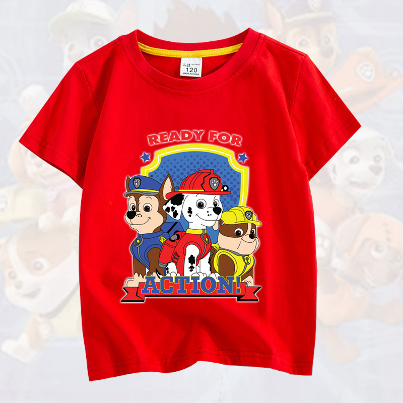 (จัดส่งตลอด 24 ชั่วโมง)KIDS TNASA	 KIDS PRINCESS เสื้อเด็กผ้า Paw patrol  (สินค้าพร้อมส่ง) D2
