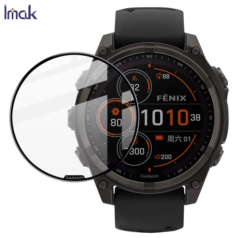 ฟิล์มนาฬิกา IMAK สําหรับ Garmin fenix 8 Solar 47 มม. 51 มม. ทําความสะอาดฟิล์มนาฬิกา