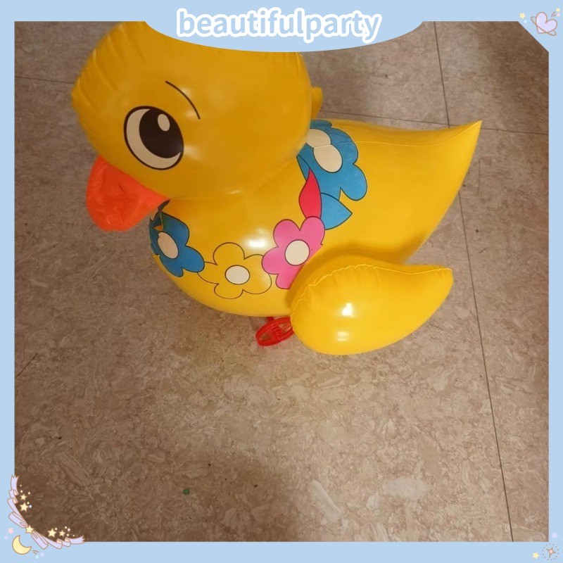 ใหม่การ์ตูนพองเป็ดล้อดึงของเล่นเด็กงานเลี้ยงวันเกิดเด็กอาบน้ําบอลลูนของเล่น - รูปที่ 2