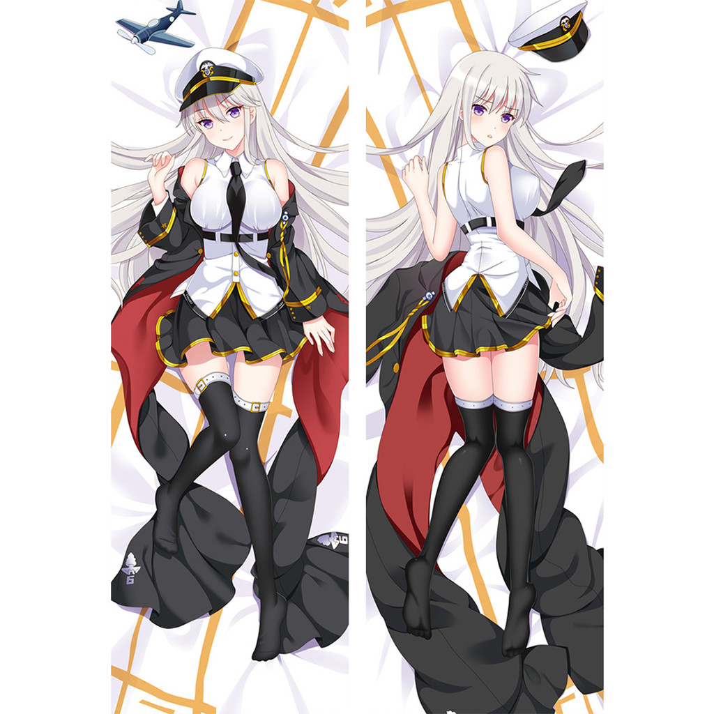 อะนิเมะตกแต่งหมอน Azur Lane สีเทา Ghost USS Enterprise Dakimakura 2 ด้านพิมพ์กอดเบาะรองนั่ง Otaku Wa