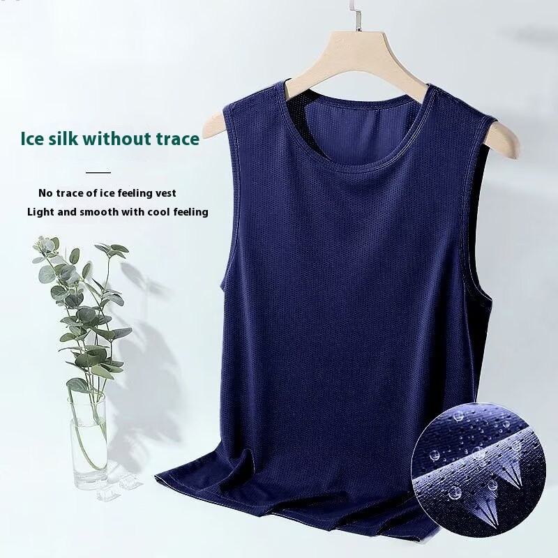 Muse Harbor Round Neck Mens Summer Cool Sports เสื้อกล้ามแขนกุด