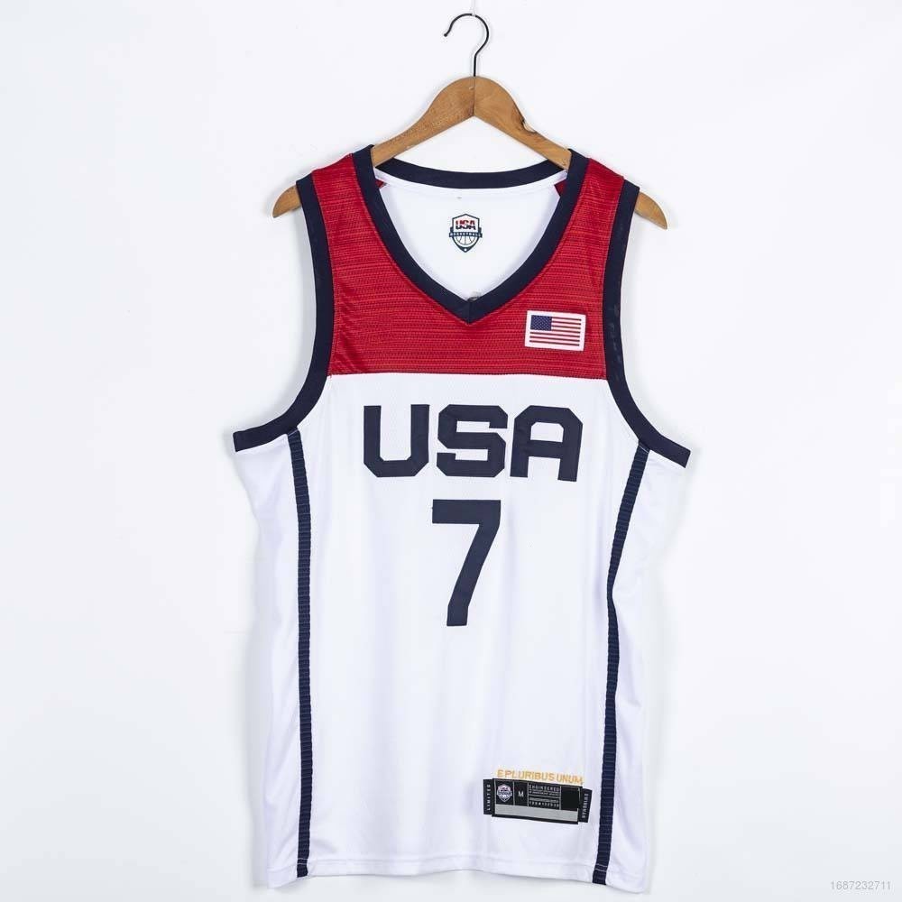 เสื้อกีฬาบาสเก็ตบอล NBA Jersey USA No. 7 Durant Olympic Classic Plus Size โอลิมปิก