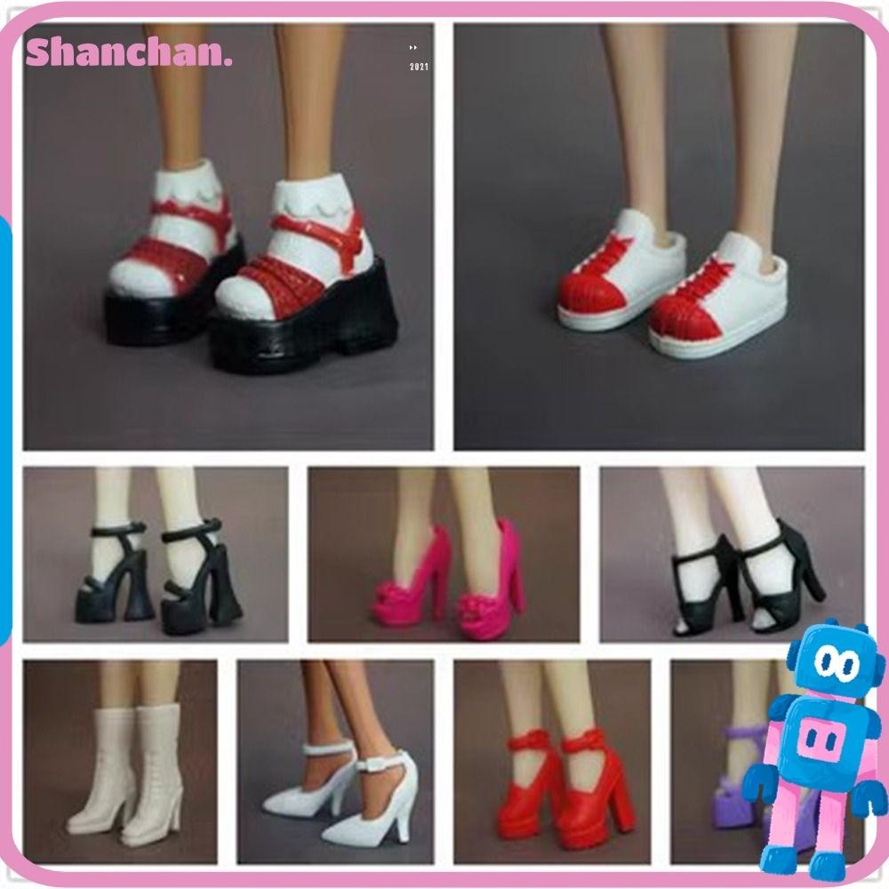 Shanchan รองเท้าบูทส้นสูง 1/6 30 ซม. 10 แบบ คุณภาพสูง อุปกรณ์เสริม สําหรับตุ๊กตา