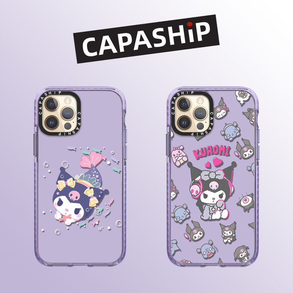 เคสโทรศัพท์มือถือแบบนิ่ม กันกระแทก ลายคุโรมิสีม่วงน่ารัก สําหรับ iPhone 15ProMax 15Pro 15Plus 15 14 13 12 11 Pro Max