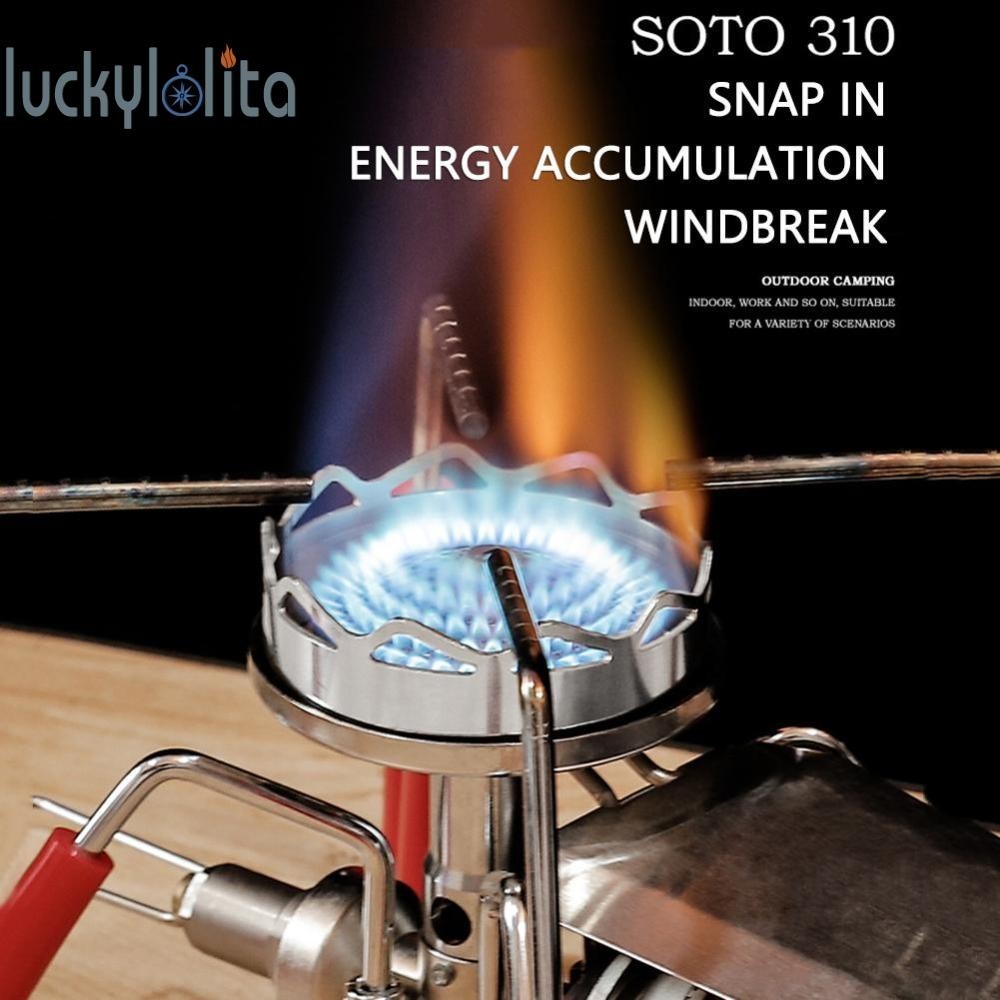 แหวนครอบเตาแก๊ส แบบสเตนเลส ประหยัดพลังงาน สําหรับ SOTO 310 [luckylolita.th]