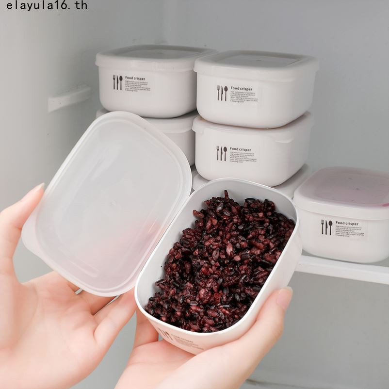 กล่องอาหารกลางวัน ขนาดเล็ก ลดไขมัน สําหรับใส่ข้าวสาร ในตู้เย็น