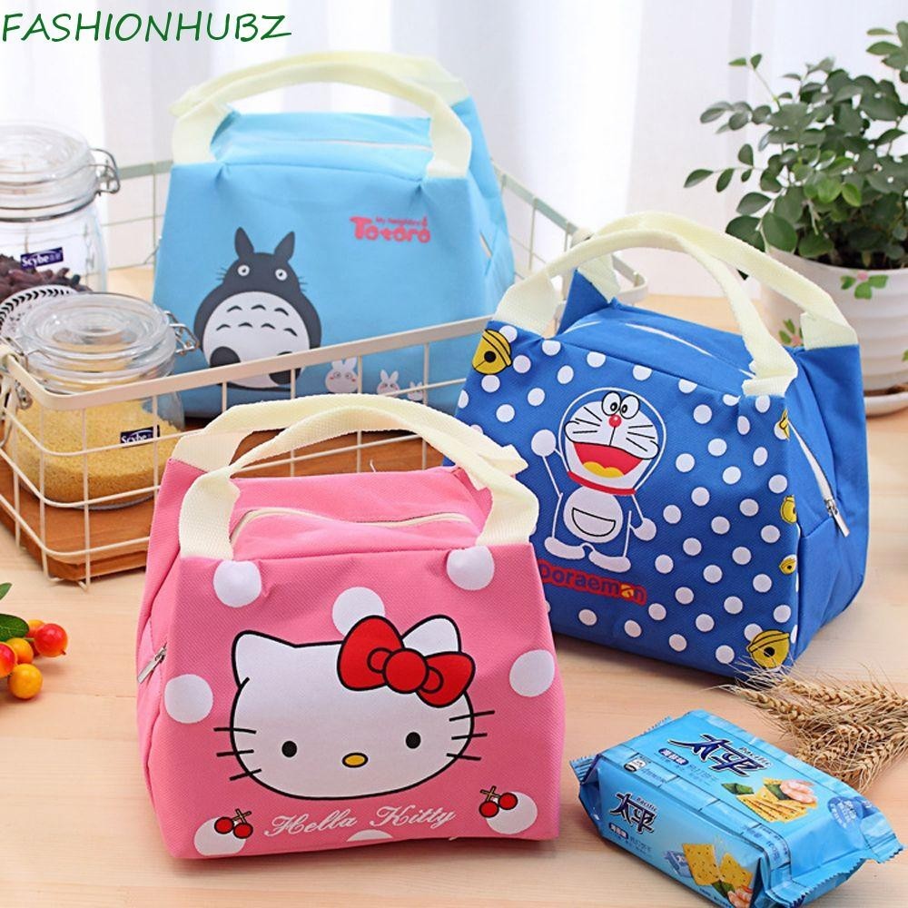Fashionhubz กระเป๋าใส่อาหารกลางวัน กันน้ํา แบบพกพา ลายการ์ตูนโตโตโร่ หวานแหวว ฉนวนกันความร้อน ออกแบบดี กลางแจ้ง