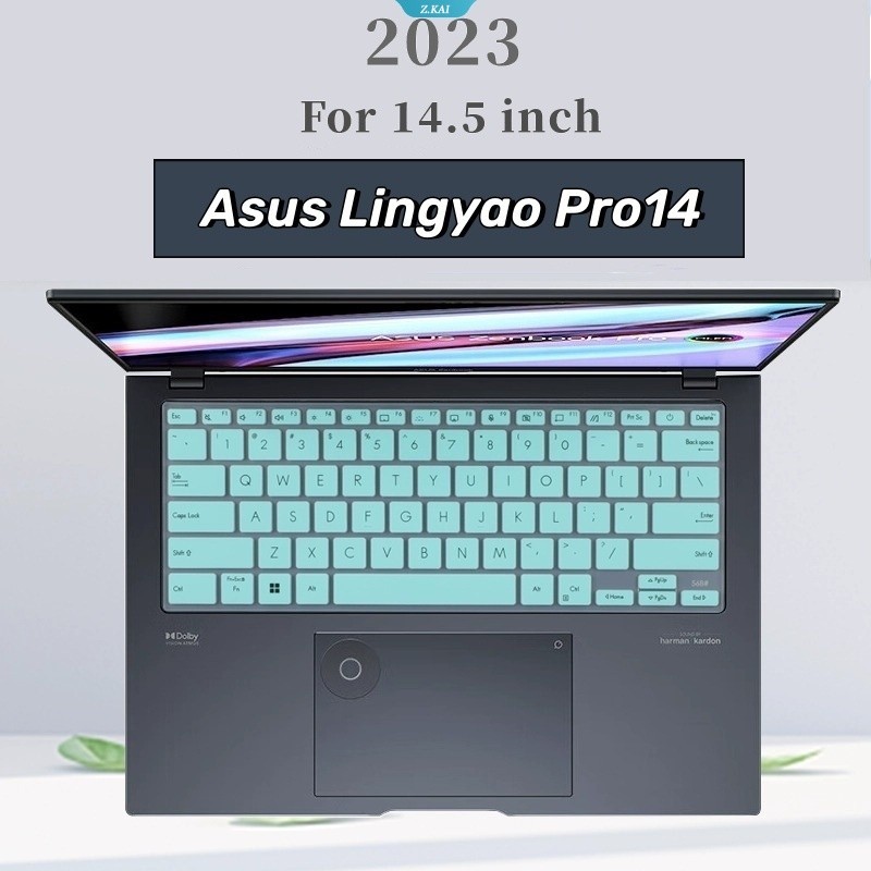 แผ่นซิลิโคนป้องกันคีย์บอร์ด บางพิเศษ สําหรับแล็ปท็อป Asus Lingyao Pro14 2023 Zenbook 13th generation Intel i9-13900H 32G 1T RTX4070 RTX4060 US【ZK】