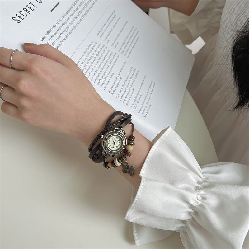 นาฬิกาข้อมือควอตซ์ หน้าปัดขนาดเล็ก หรูหรา แบบเรียบง่าย สําหรับผู้หญิง
