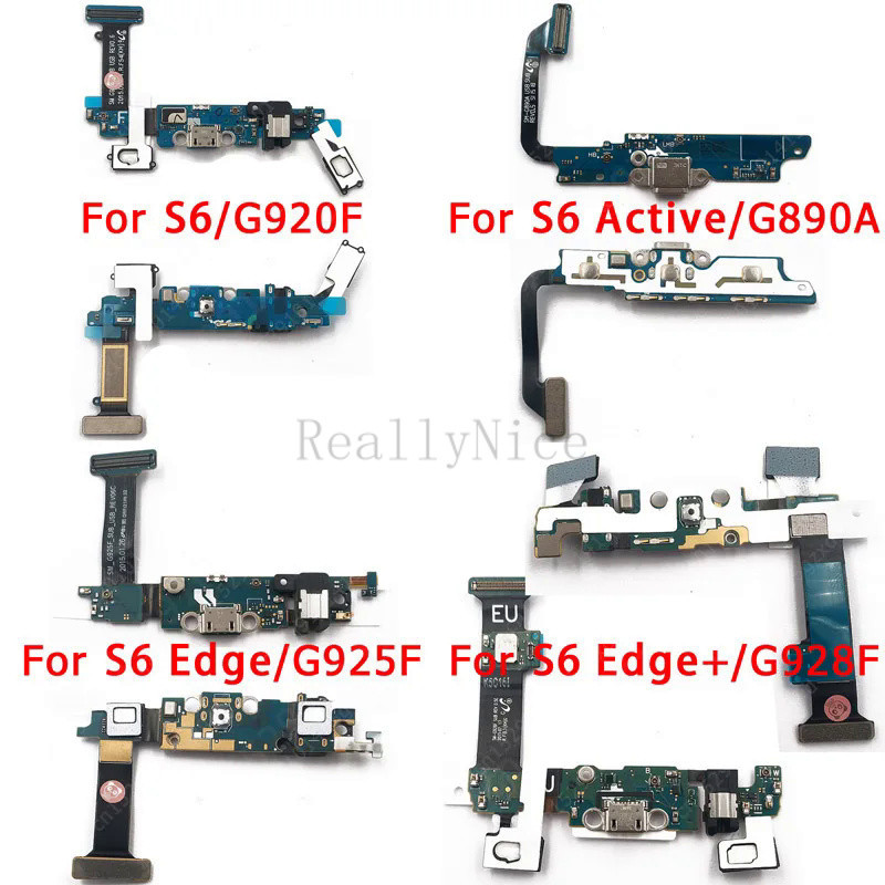 บอร์ดชาร์จ USB PCB อะไหล่สํารองเปลี่ยน สําหรับ Samsung Galaxy S6 Edge Plus S6