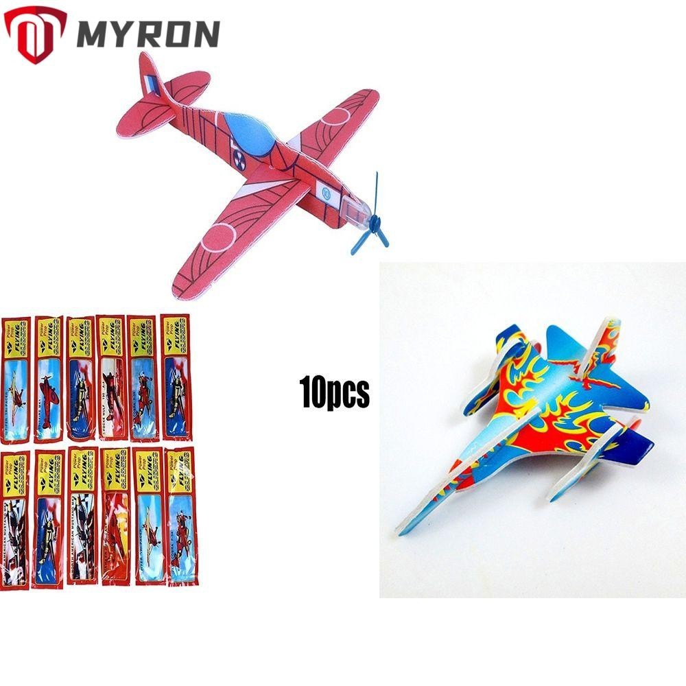 Myron เครื่องบินรบ แบบสุ่มสี ของเล่นสําหรับเด็ก 10 ชิ้น