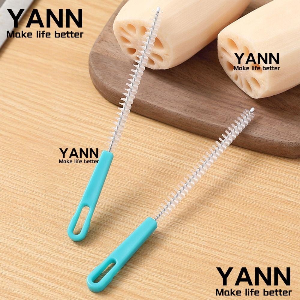 Yann1 แปรงทําความสะอาดหลอด สเตนเลส อเนกประสงค์ ขนนิ่ม 360 องศา อุปกรณ์เสริม สําหรับทําความสะอาดขวดนม