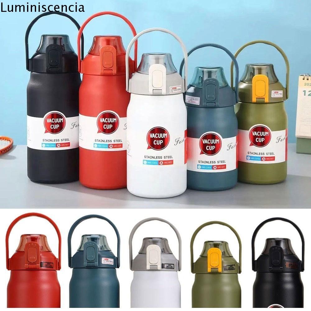 Luminiscencia ฝาปิดขวดน้ํา กันหก ขนาด 1000 1200 1500 1800 มล. ทนทาน 1 ชิ้น,แก้วเก็บความเย็น