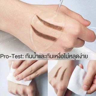 YTL 2 in 1 ดินสอเขียนคิ้ว หมุนอัตโนมัติ เริ่มต้น เติม กันน้ํา แปรงเขียนคิ้ว ติดทนนาน
