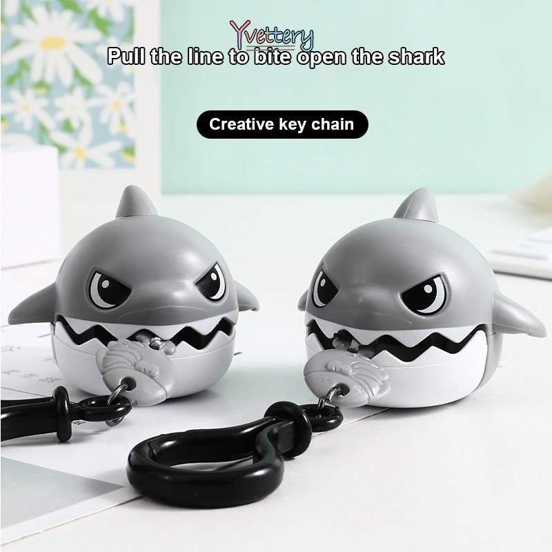 ร้านค้าไทย สายดึงปลาฉลามขนาดเล็ก จี้สปริง สายกัดปลาฉลาม Keyfob.COD