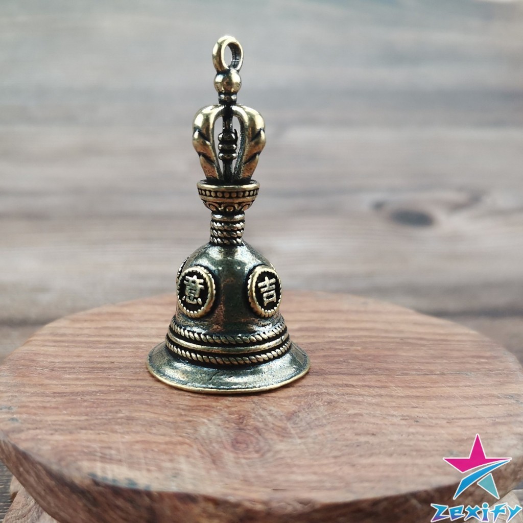 ZXF กระดิ่งลมทองเหลือง กระดิ่งบูชาพระพิฆเนศ Brass bell รูปที่ 2