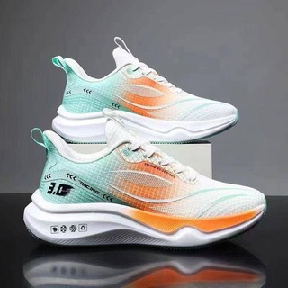 Flying woven men's shoes fashion soft sole casual shoes outdoor sports running shoes