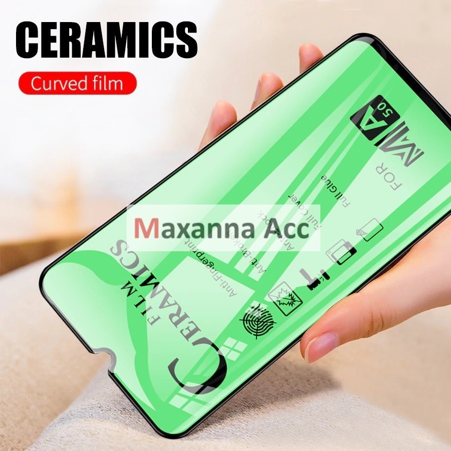 [MAXNA] [ Samsung S21 / S21 Ultra / S21+ ] TEMPERED GLASS CERAMIC FILM ANTI-SCRATCH FULL COVER