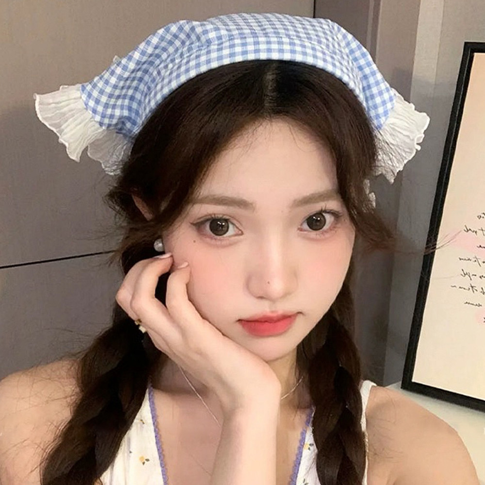 ผ ้ าโพกศีรษะพิมพ ์ ลายดอกไม ้ แฟชั ่ น - ที ่ คาดผมผ ้ าพันคอสามเหลี ่ ยมย ้ อนยุค - อุปกรณ ์ เสริมที ่ คาดผมชีฟองสําหรับเด ็ กผู ้ หญิง - รูปที่ 3