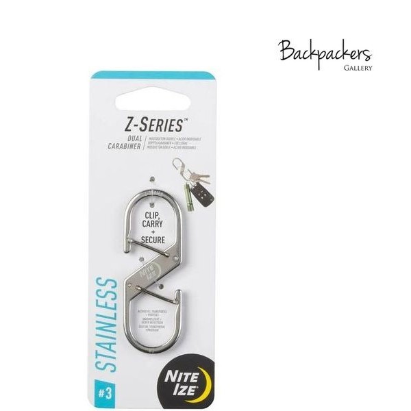Nite Ize Z Series Carabiner สีเงิน 3 สแตนเลส