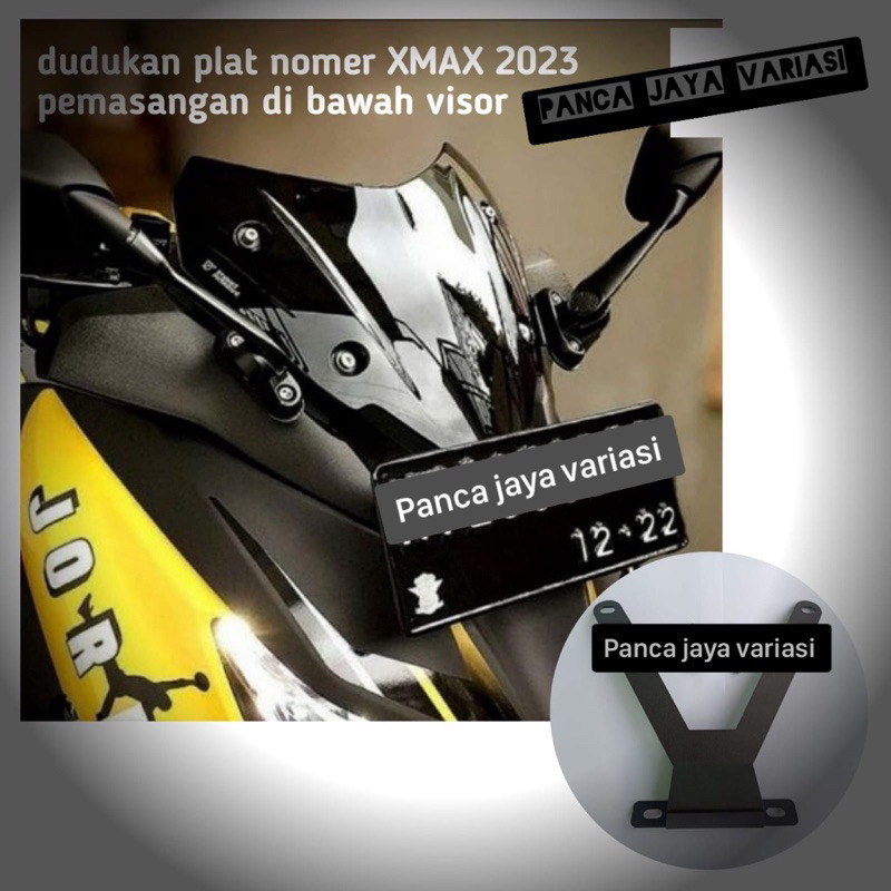 Xmax Number Plate Mount bracket Number Plate bracket บนกระจกหน ้ ารถ xmax PJV