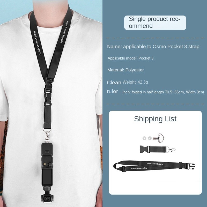 Brdrc เหมาะสําหรับ DJI POCKET 3 Lanyard ONE X3/X4 Lanyard กล ้ องกีฬา Anti-Lost เชือกอุปกรณ ์ เสริม
