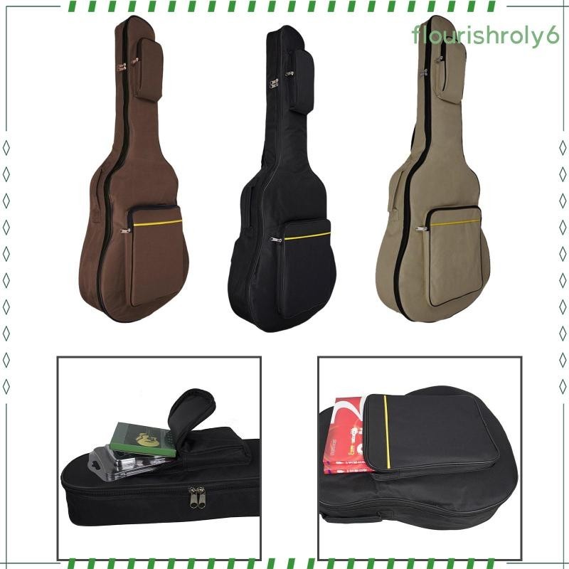 [flourishroly6 ] Guitar Gig Bag Protective Water Resistance 41 ✺ Acoustic Guitar Carrying Case