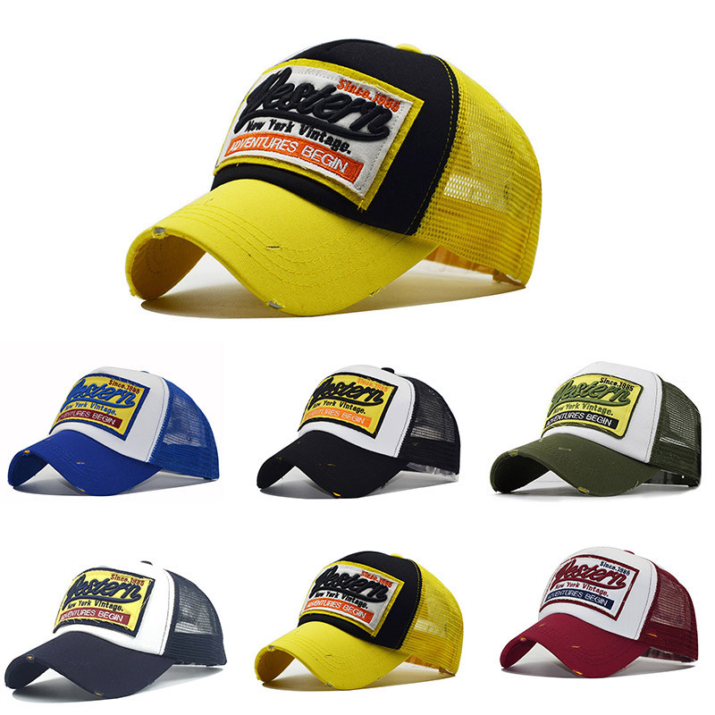 หมวกเบสบอล ARCL แบบตาข่ายระบายอากาศได้ดี ปรับไซส์ได้ สำหรับผู้ชายและผู้หญิง ในสไตล์ฮิปฮอปฤดูร้อน