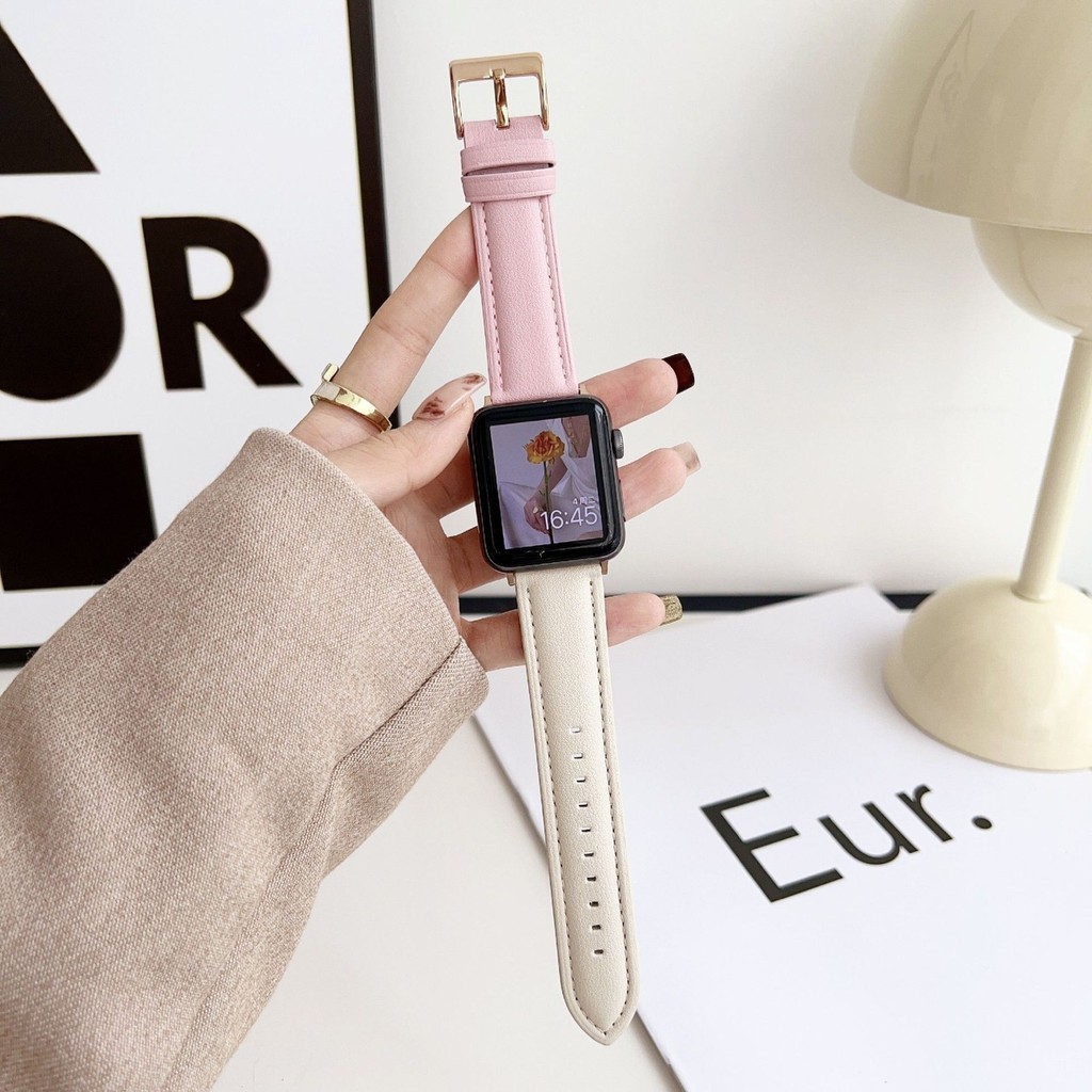 [ ข ้ อเสนอพิเศษ ] เหมาะสําหรับสาย iwatch Apple S8 Watch applewatch765432Daigou Se Leather สายรัดอเนกประสงค ์ สําหรับผู ้ ใหญ ่