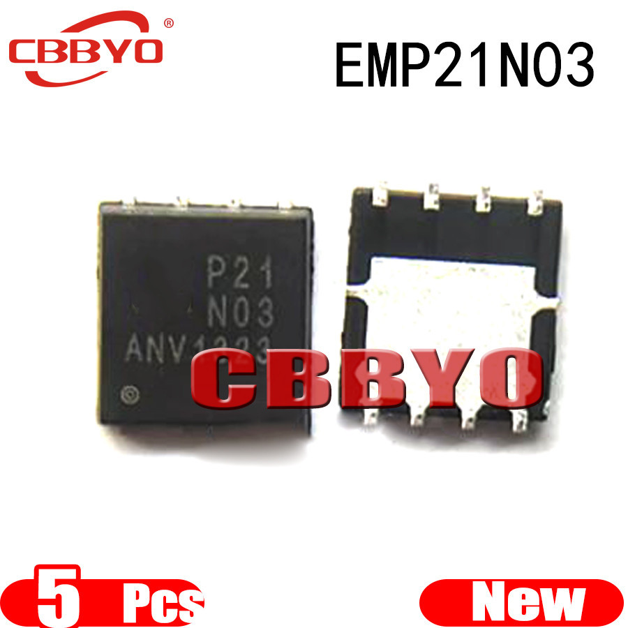 5 ชิ้นแบรนด์ใหม่ EMP21N03HC EMP21N03 P21N03 QFN-8