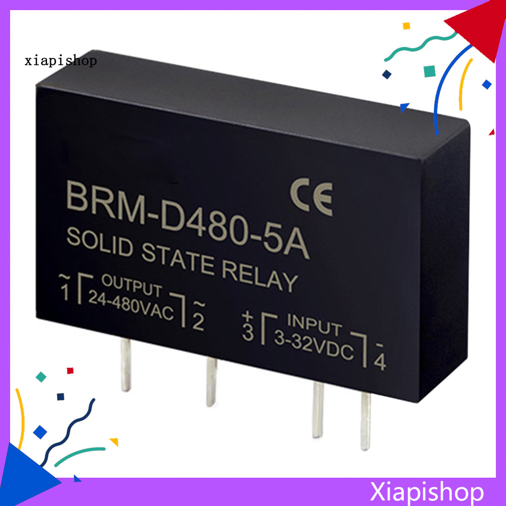 Xps BRM-D480 แผงวงจรไฟฟ ้ า PCB 5A พร ้ อม Pins DC-AC Solid State Relay SSR