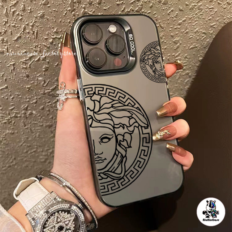 🔥ส่งจากไทย🔥รูปแบบพรีเมี่ยมเคสโทรศัพท์มือถือ For iPhone 11 12 13 14 15 Pro Max XR X XS 7 8 Plus เคสเคซิลิโคนุ่มสสีเงินเคส