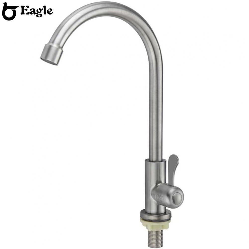 -New In May-Faucet Stainless Steel Anti Corrosion Save Water Single Cold Water Water Tap[Overseas Products]