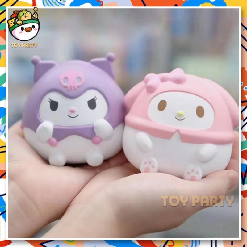 SANRIO 【 24ชม. Squishy ของเล่นSanrio Kuromi Cinnamoroll ช้าความเครียดบรรเทา Squishy Kawaii Decompression อะนิเมะการ์ตูนเด็กมือ Pinch ของเล่น Healing ของขวัญ