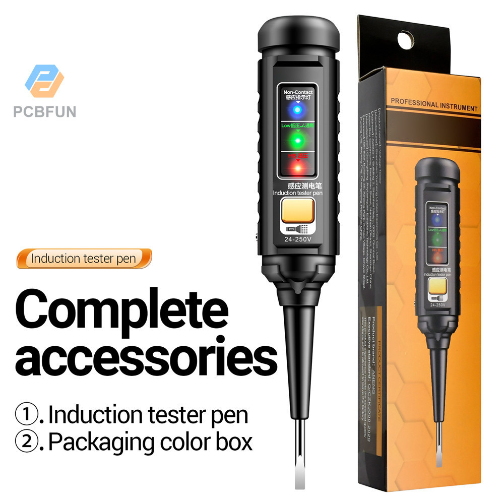 Pcbfun ANENG B15 Induction Teste ปากกาไฮไลท์สี Professional AC การตรวจจับแรงดันไฟฟ้าช่างไฟฟ้าไขควงเครื่องมือทดสอบ