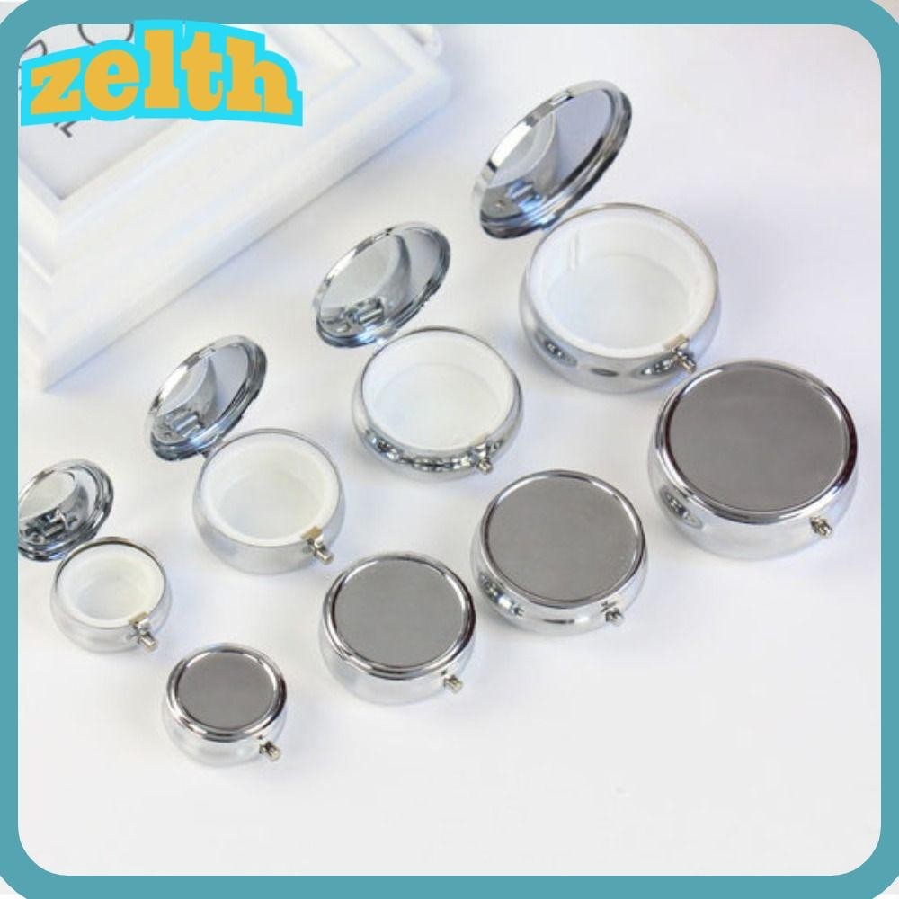 Zelth ขวดดีบุกคอนเทนเนอร ์ , ขวดรีฟิลแบบพกพาขนาดเล ็ ก , คุณภาพสูงที ่ ถอดออกได ้ Pill เครื ่ องประดับจัดเก ็ บเครื ่ องประดับ/Pill