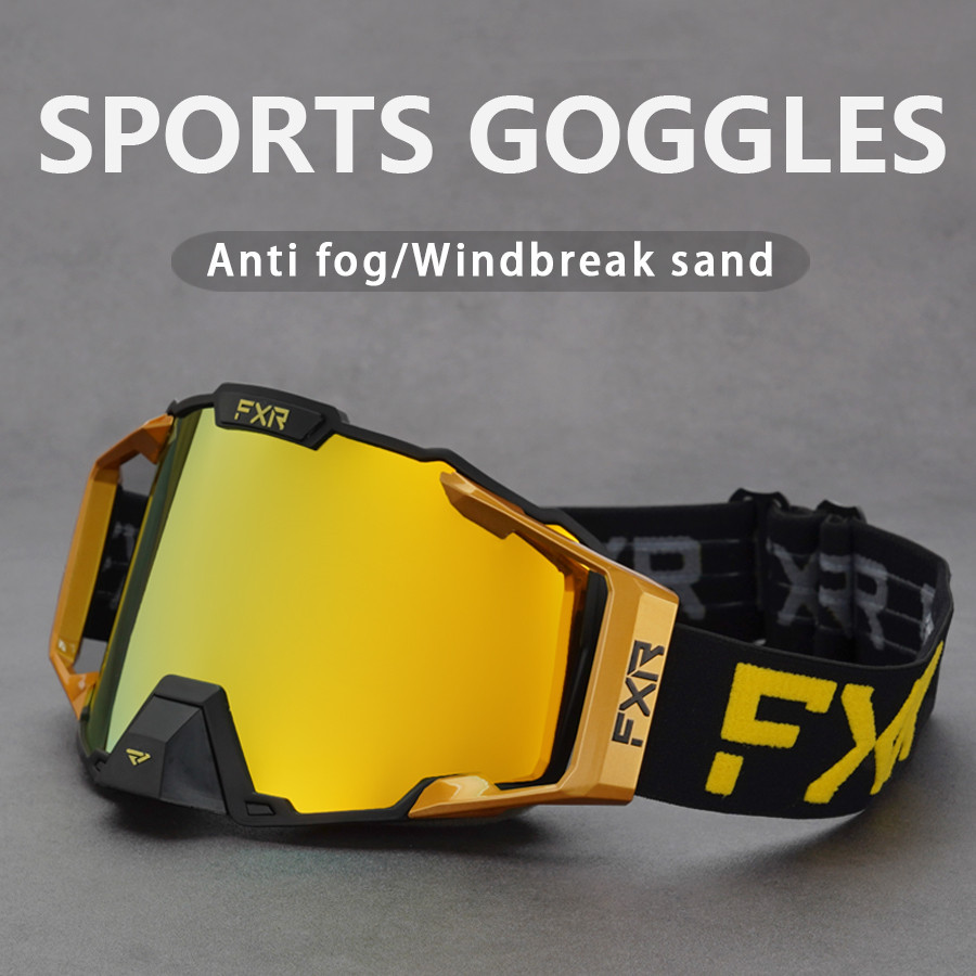 Fxr COMBAT MX GOGGLE หมวกกันน็อควิบากแว่นตา FXR Racing รถจักรยานยนต์แว่นตา MTB จักรยานสกปรกเล่นสกีแว่นตาสองชั้นเลนส์ป้องกันหมอก