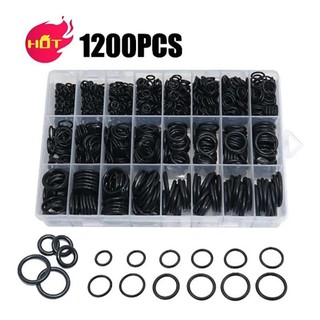 1200pcs Karet Seal O Ring Rubber O-Ring Seal Tightening 24 Ukuran + Box