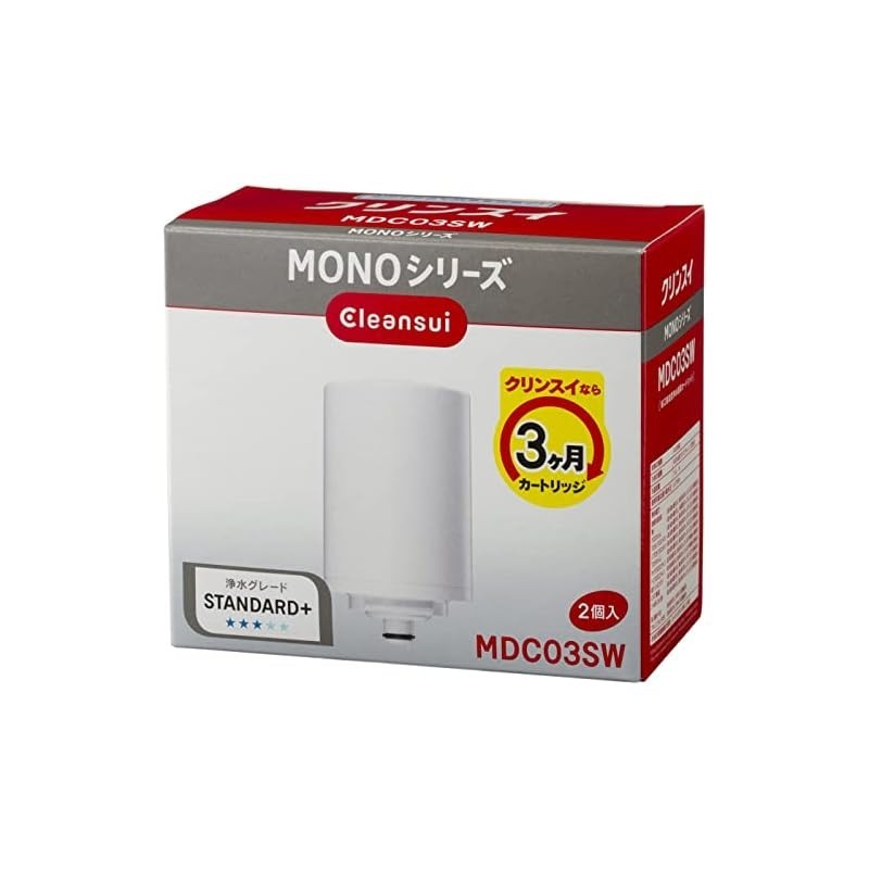 【Directly shipped from Japan】Cleansui Water Purifier Directly Connected to Faucet MONO Series Replacement Cartridge 2 pcs MDC03SW
