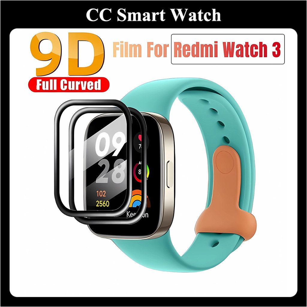 [COD] ส่งจาก ฟิล์ม9D Redmi Watch 3 PMMA+PC HD film Ultra-thin Protection Film for redmi watch3