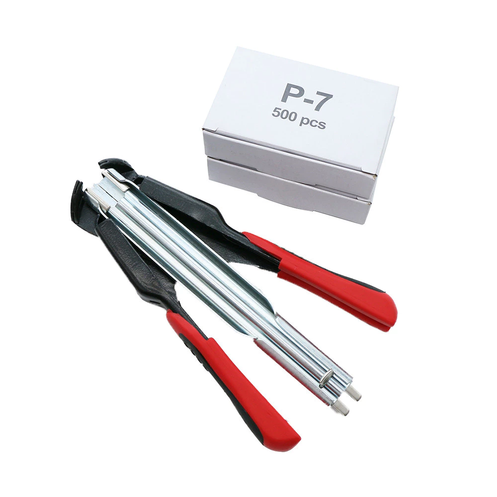 500pcs C ประเภทแหวนเล็บกรงสัตว์ปีก Hog แหวน Plier C ประเภทเล็บสําหรับไก่สัตว์กระต่ายกรง