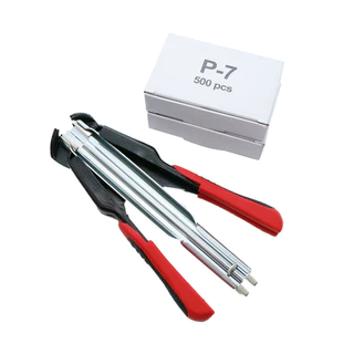 500pcs C ประเภทแหวนเล็บกรงสัตว์ปีก Hog แหวน Plier C ประเภทเล็บสําหรับไก่สัตว์กระต่ายกรง