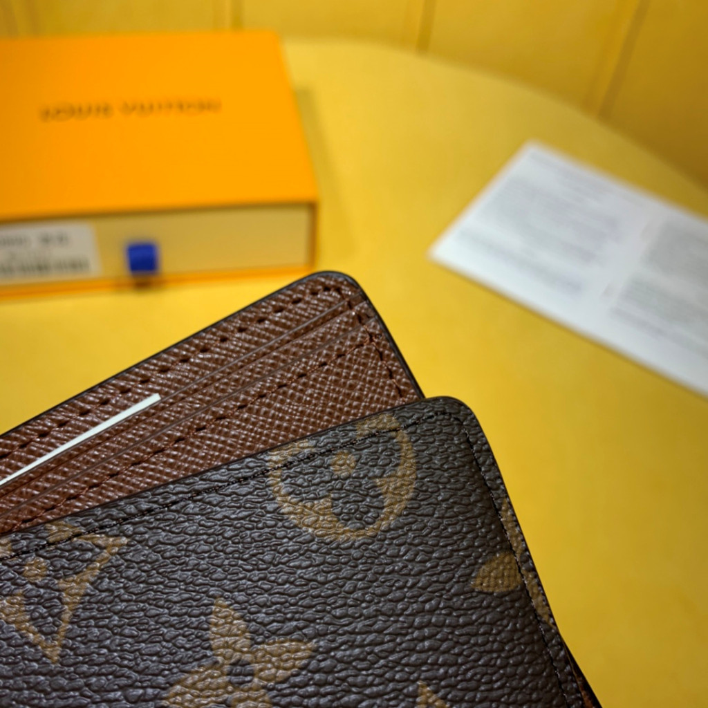 💥ของแท้ 100%💥หลุยส์วิตตอง กระเป๋าสตางค์ผู้ชาย Louis Vuitton/กระเป๋าสตางค์ Bifold/ข้อเสนอที่ดีที่สุด/ขนาดเล็ก/ฝีมือดี