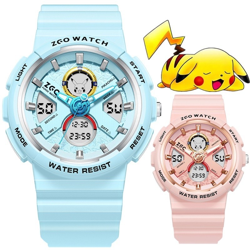 Pokemon Pikachu Kids Smart Digital Wrist Sports Watch for Men Ladies Women Couple Watch Waterproof Water Proof Pokémon O