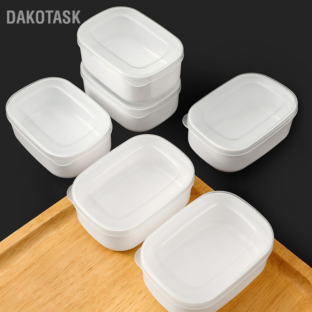 DAKOTASK 280ml ภาชนะเก็บอาหารไมโครเวฟตู้แช่แข็งปลอดภัย STACKABLE แบบพกพาตู้เย็นอาหารพร้อมฝาปิดสำหรับข้าวอาหารผลไม้