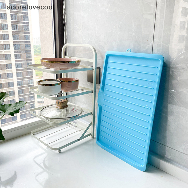 Adth ท่อระบายน้ําห้องครัวซิลิโคนจาน Drainer ถาดอ่างล้างจานขนาดใหญ่ Drying Rack Worktop Organizer Drying Rack สําหรับจานบนโต๊ะอาหาร Martijn