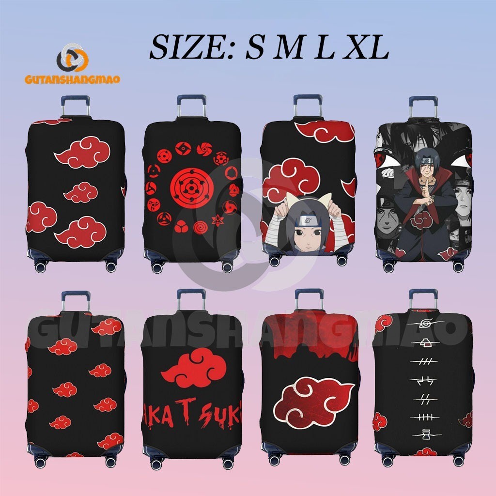 ผ้าคลุมกระเป๋าเดินทาง Akatsuki ผ้าคลุมกระเป๋าเดินทางซักได้ ป้องกันรอยขีดข่วน เหมาะกับกระเป๋าเดินทางขนาด 18-32 นิ้ว
