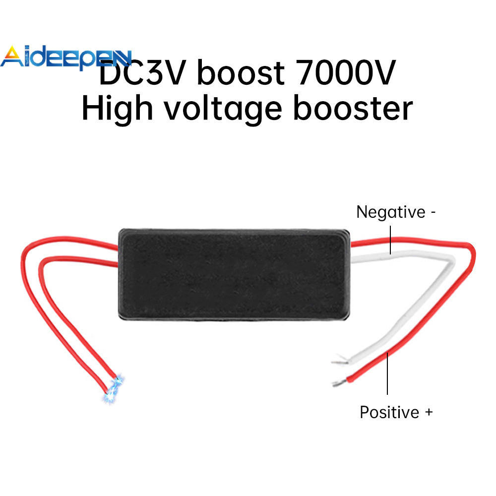 Aideepen DC3V Boost 7000V High Voltage Booster เครื ่ องตียุงไฟฟ ้ าโมดูลแรงดันสูงเครื ่ องกําเนิดไฟฟ ้ าแรงสูง
