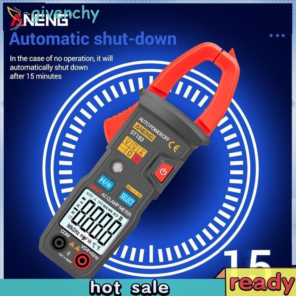 [givenchy1.th ] St183 True RMS Digital Clamp Multimeter AC/DC Voltage Current Meter