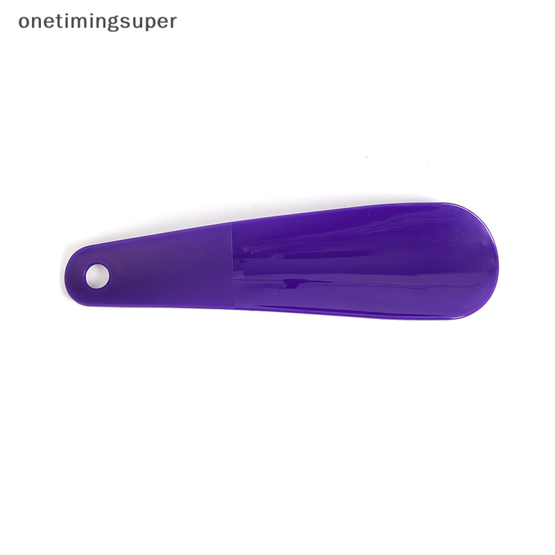 Onetimingsuper 1PCS พลาสติกสี Shoehorn ขี ้ เกียจรองเท ้ า Helper ยาวรองเท ้ า Lifter Shoehorn OTP